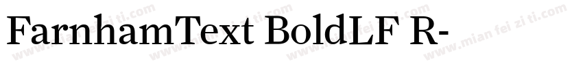 FarnhamText BoldLF R字体转换